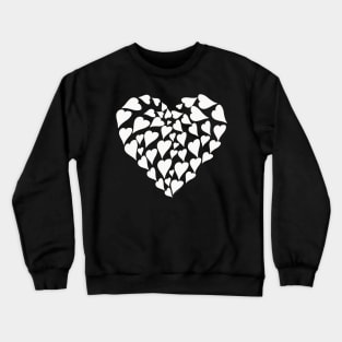 Heart Full of Love Hearts Valentines Day Modern Graphic Art Crewneck Sweatshirt